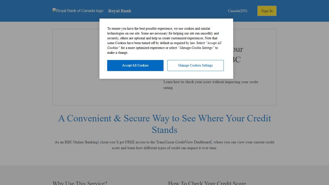 A Convenient & Secure Way to See Where Your Credit Stands - RBC Royal Bank